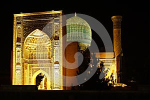 Gur Emir mausoleum of Timur Tamerlan in Samarkand Uzbekistan