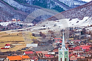 Gura Raului village in Sibiu Transylvania Romania