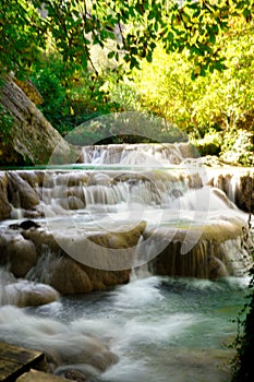 Gurleyik waterfall and water powered grain mill in Mihaliccik Eskisehir Turkey