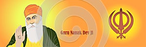 Guru nanak jayanti Gurpurab, also known as Guru Nanak`s Prakash Utsav and Guru Nanak Jayanti photo