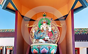 Guru Rinpoche statue at Chagdud Gonpa Khadro Ling Buddhist Temple - Tres Coroas, Rio Grande do Sul, Brazil photo