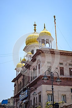 Gurudwara Sis Ganj Sahib is one of the nine historical Gurdwaras in Old Delhi in India, Sheesh Ganj Gurudwara in Chandni Chowk,