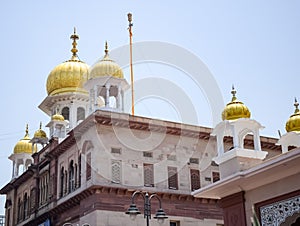 Gurudwara Sis Ganj Sahib is one of the nine historical Gurdwaras in Old Delhi in India, Sheesh Ganj Gurudwara in Chandni Chowk,