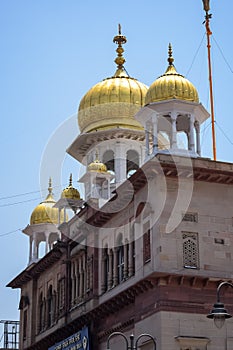 Gurudwara Sis Ganj Sahib is one of the nine historical Gurdwaras in Old Delhi in India, Sheesh Ganj Gurudwara in Chandni Chowk,