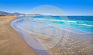 Gurugu beach in Grao de Castellon Spain