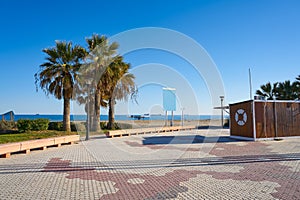 Gurugu beach in Grao de Castellon Spain photo