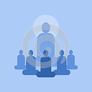 Indian `Gurukul` system in which students are learning from the teacher