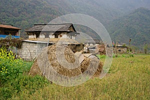Gurung traditional  house from Pokhara Nepal