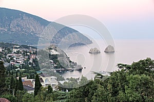 Gurzuf Bay at Sunset