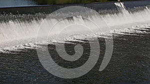 Gushing Water in a Waterfall