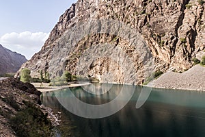 Gushor lake in Haft Kul in Fann mountains, Tajikist photo