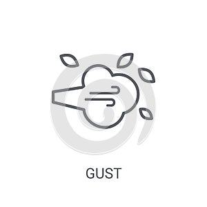 Gust icon. Trendy Gust logo concept on white background from Wea