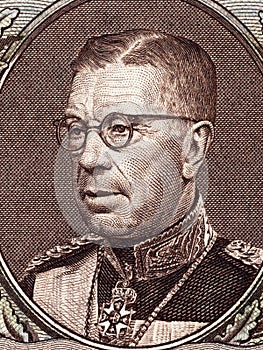 Gustaf VI Adolf of Sweden portrait