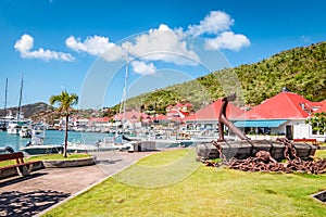 Gustavia, harbor landscape