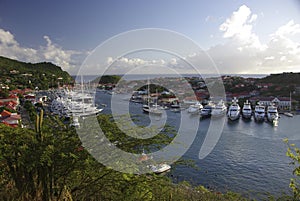 Gustavia harbour, Caribbean photo