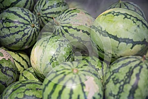 Melons on sale in the street photo