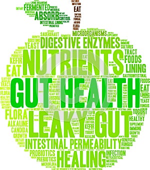 Gut Health Word Cloud