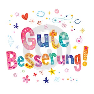 Gute Besserung - Get well soon in German