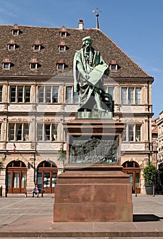 Gutenberg monument, Strasbourg France