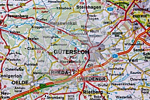 Gutersloh, Germany, on a road m
