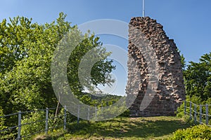 Guttenberg castle ruins near Oberotterbach. Region Palatinate State of Rhineland-Palatinate in Germany