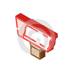 gutters and downspouts isometric icon vector illustration