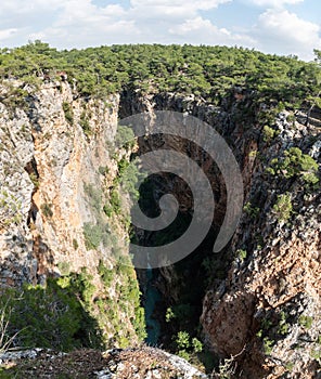 Guver Canyon in Antalya, Turkey