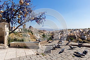 Guvercinlik Valley and Fairy tale chimneys in Turkey photo