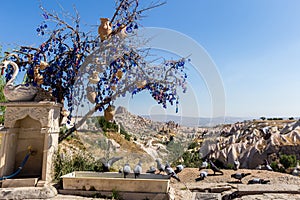 Guvercinlik Valley and Fairy tale chimneys in Turkey photo