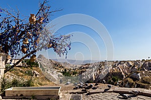 Guvercinlik Valley and Fairy tale chimneys in Turkey photo