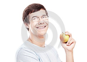 Guy with apple headshot