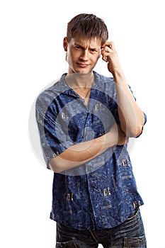 Guy in the blue shirt series