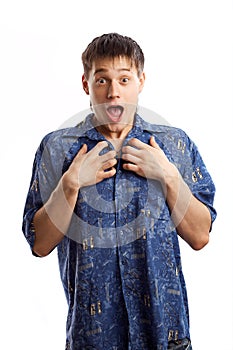 Guy in the blue shirt series