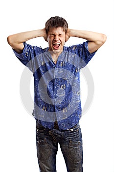 Guy in the blue shirt series