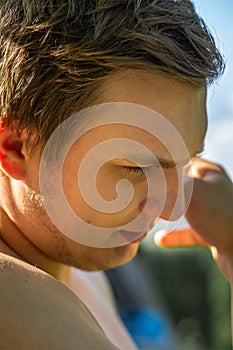 Guy close-up on the street