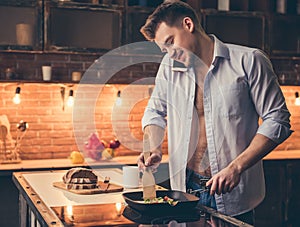 guy cooking