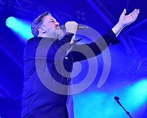 Guy Garvey and Elbow in performance at the Bristol Sounds Festival, Bristol, England. 29 June 2019