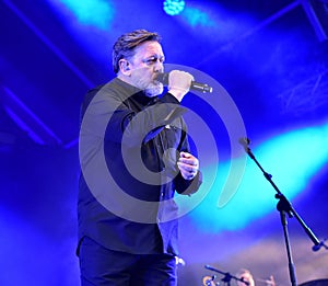 Guy Garvey of Elbow performs at the Bristol Sounds concert, Bristol, June 2019.