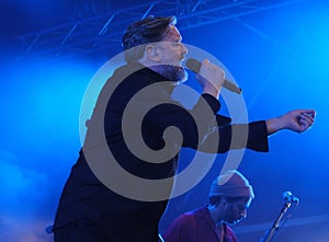 Guy Garvey of Elbow performs at the Bristol Sounds concert, Bristol, June 2019.