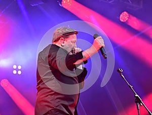 Guy Garvey of Elbow performs at the Bristol Sounds concert, Bristol, June 2019.