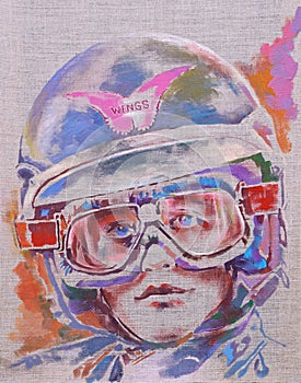 A guy in a motorcycle helmet and goggles