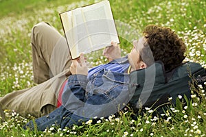 Guy reading