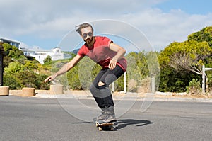 Guy on skateboard