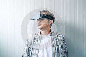 Guy with VR goggles