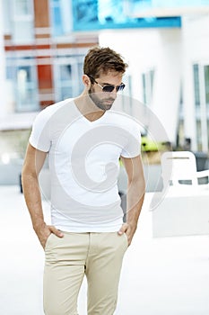 Guy in white t-shirt