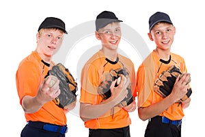 Guys in the shape of a baseball game
