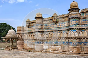 Gwalior Fort in the city of Gwalior - Madhya Pradesh - India