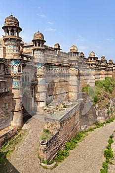 Gwalior Fort in the city of Gwalior - Madhya Pradesh - India