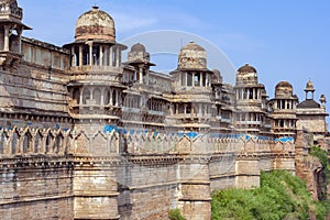 Gwalior Fort in the city of Gwalior - Madhya Pradesh - India