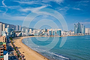 Gwangalli Beach in Busan, South Korea